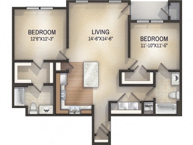 Moroccan Floor Plan Moroccan Floor Plan at Tattersall Chesapeake, Chesapeake, VA, 23322